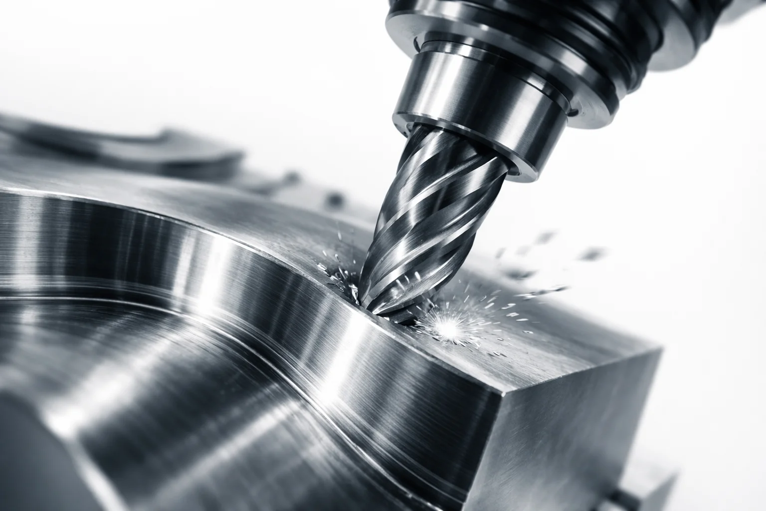 High precision 5-axis CNC machining of heavy industrial components